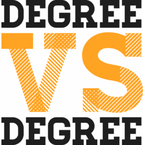 Degree vs Degree Logo