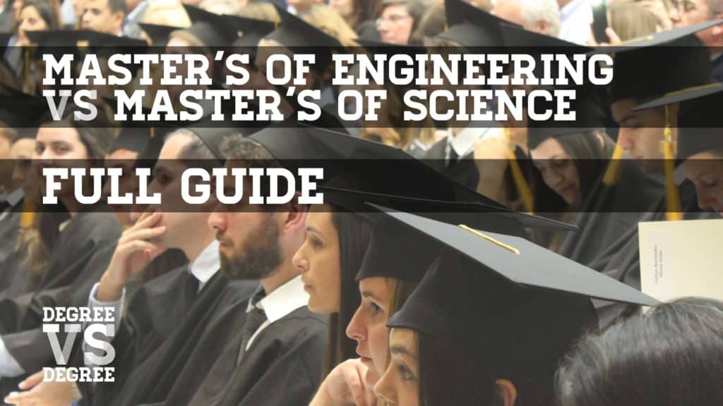 masters of engineering vs masters of science